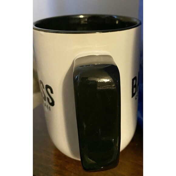 Bad Ass Coffee Of Hawaii Cup Mug White & Black heavy duty Multicolor Donkey - Picture 3 of 11